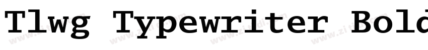 Tlwg Typewriter Bold字体转换